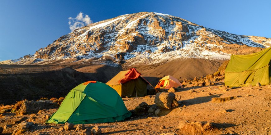 Leir på Kilimanjaro