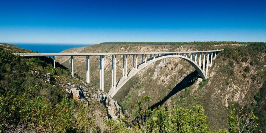 Bloukrans Bridge i Plettenberg Bay i Sydafrika